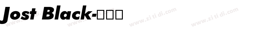 Jost Black字体转换